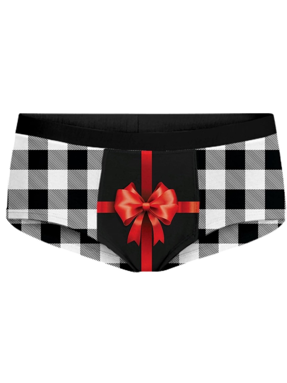 Tipsy Elves XL Gift Wrapped Christmas Buffalo Plaid Underwear NWT